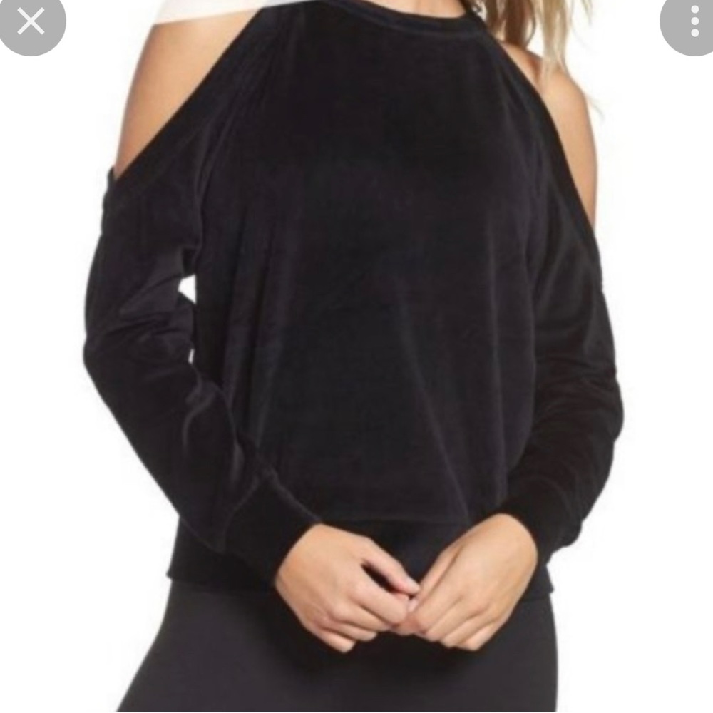 Zella cozy warm but so sexy velour sweatshirt - Picture 2 of 4